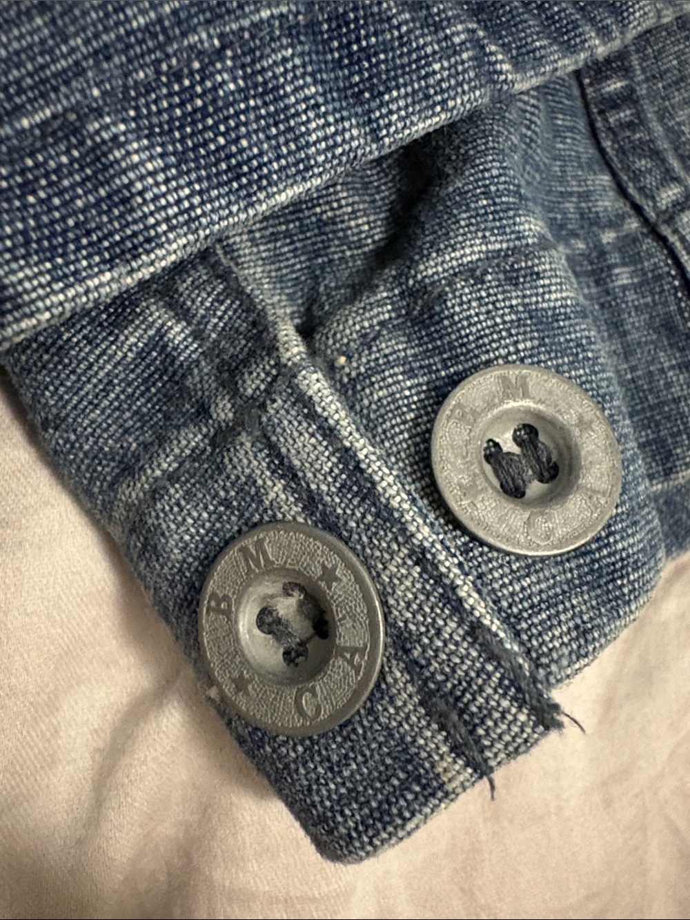 Buck Mason Denim Chore Coat - Picture 4 of 7